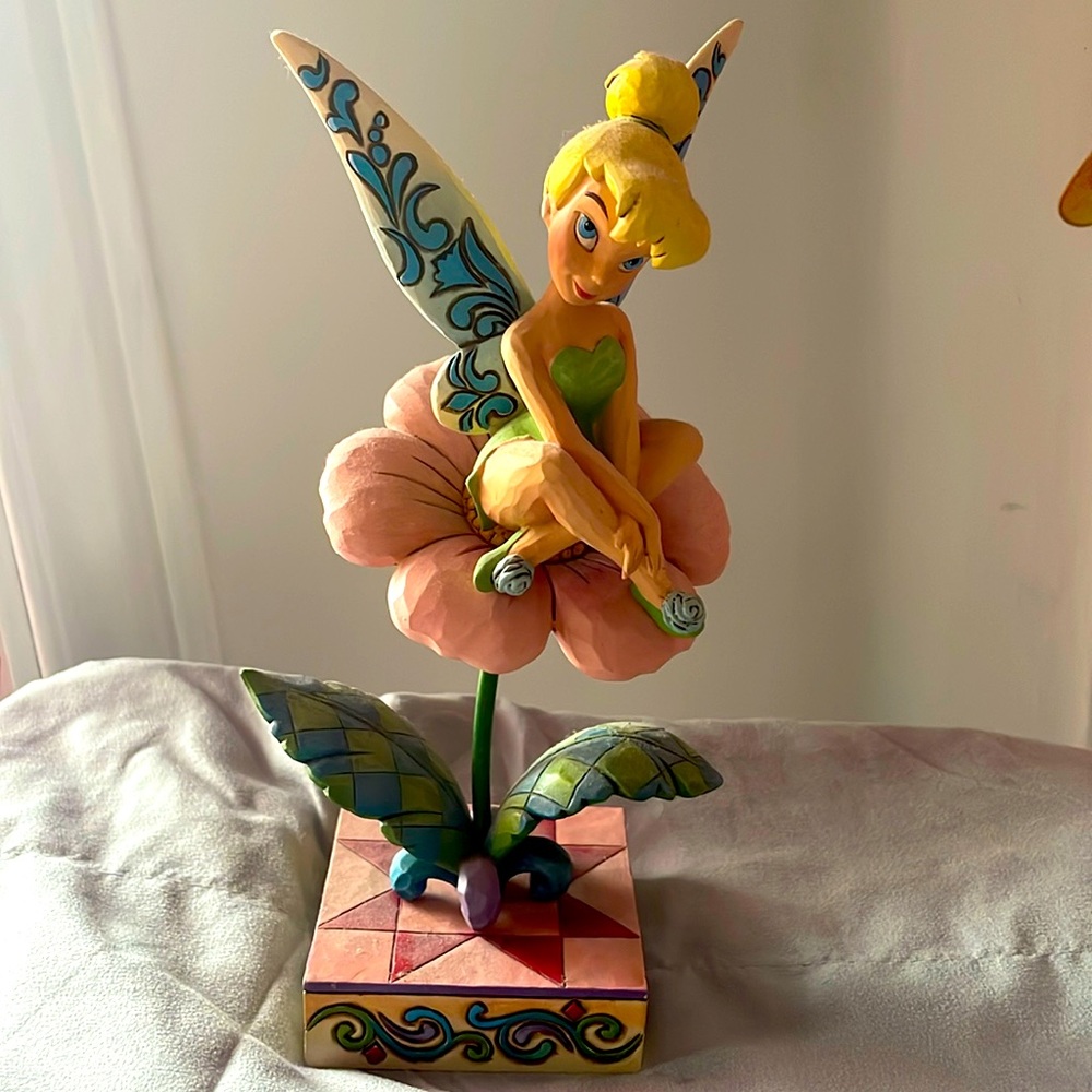Sitting pretty tinkerbell figurine